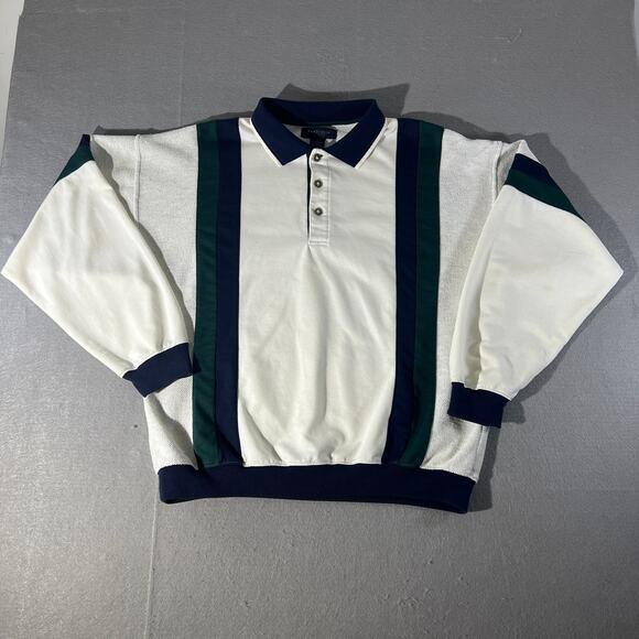 Van Heusen Other - Vintage Van Heusen Colorblock Rugby Polo Sweatshirt L